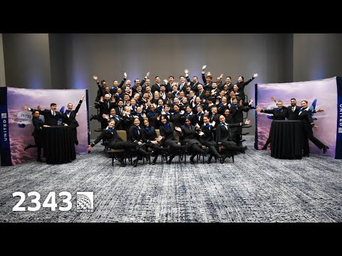 UNITED Class 2343 Flight Attendant Graduation