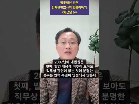 국회의원 면책특권의 한계(2) 대선자금 의혹제기 사건