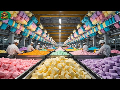 Marshmallow Mega Factory: How Millions of Marshmallow are made in Factory