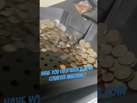 Have you ever seen a coin counter? So many coins. #coincollecting #americancoin #silver #silvercoins