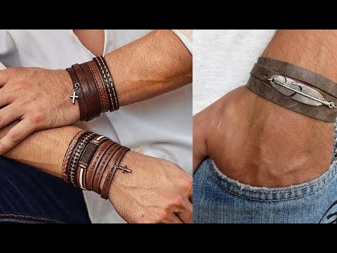 Amazing Men's Leather Bracelets Idea