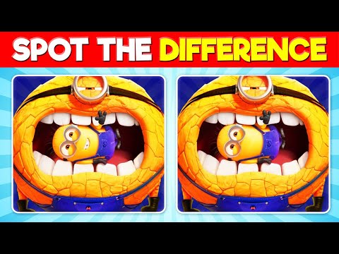 Spot the Differences Despicable Me 4 🍌 Minions Find the Odd One Out