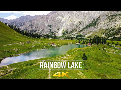 Rainbow Lake | 4K Drone Video | Northern Pakistan