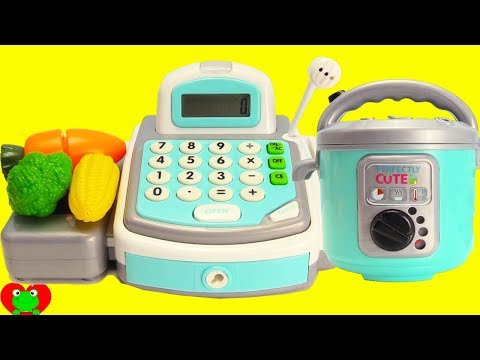 Cooking with Perfectly Cute Supermarket Cash Register and One Stop Pot Like Instapot