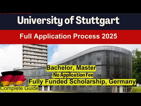 🇩🇪 Study in Germany | How to Apply University of Stuttgart | No Application Fee | Master’s Guide 🎓