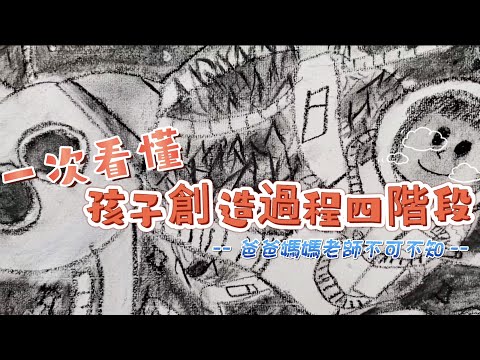 {給爸媽的兒童美術課}  你的孩子是屬於毛毛蟲還是蝴蝶呢？一次看懂孩子創造四階段！！