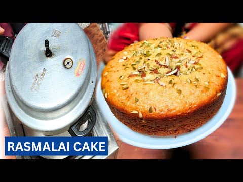 NO OVEN, ENO, EGGLESS RASMALAI CAKE IN COOKER | Rasmalai cake | How to bake cake in cooker | #cake