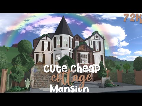 Cute Cheap Cottage Mansion | Bloxburg house | No advanced placing | No large plot