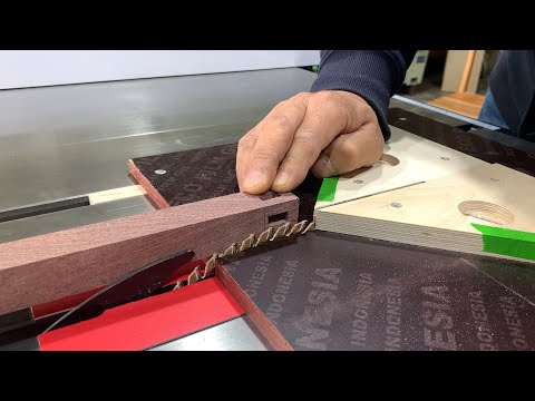 Three Way Wood Joints Using Table Saw, Mortise and Tenon Cut / Woodworking