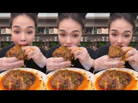 beef mukbang eating