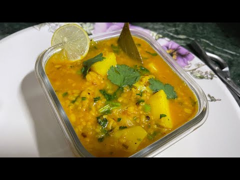 Roasted Moong daal recipe #cooking #daal #homemade #moongdal #moongdalrecipe #potato #indianfood