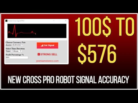 New Cross Pro Robot Signal Accuracy || 100$ to $576 in Quotex Option