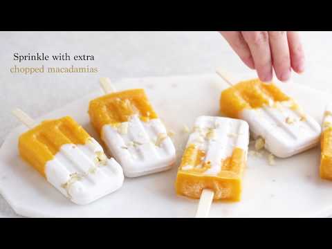 Mango Macadamia & Coconut Popsicles