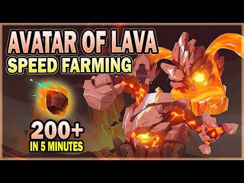 Avatar of Lava Farming Route - Best Locations to Farm Ignited Stone Drops | Genshin impact