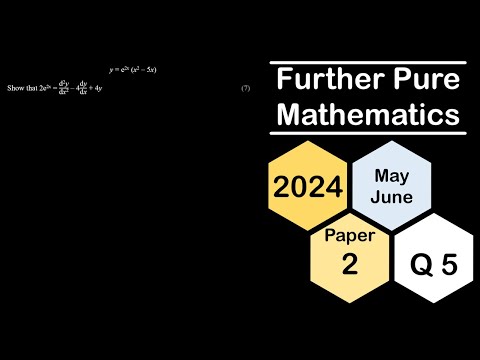 2024 May/June Paper 2 Q5: Differentiation