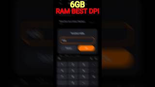 6GB Ram Best DPI Free Fire | Best DPI For 6GB Ram | Best For Free Fire I How To Use DPI