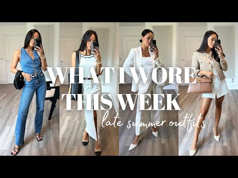 WHAT I WORE THIS WEEK | Casual outfits, shopping day, late summer outfits, ZARA outfits