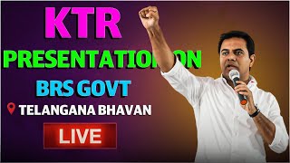 🔴LIVE :KTR Presentation On BRS Govt Nine and Half Year Rule | Telangana Bhavan | Disha TV