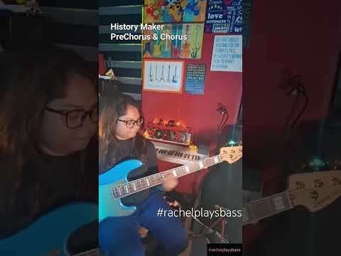 History Maker Pre-Chorus & Chorus Bass Tutorial. #rachelplaysbass #basstutorial #historymaker