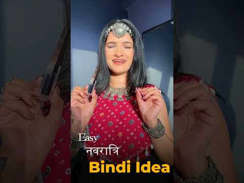 Easy Navratri bindi idea #shorts #bindihacks #navratrispecial