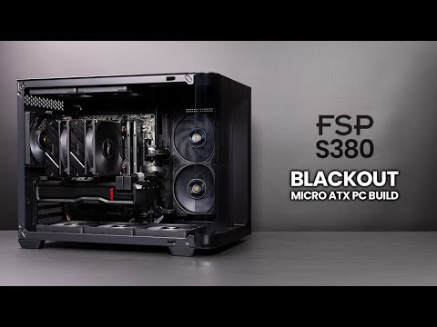 All Black No RGB Gaming PC Build | FSP S380 | Ryzen 9600X | Radeon 7800 XT | B850M | Klevv Bolt V