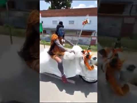 viral video bholenath to make nandi from bike for riding #shorts