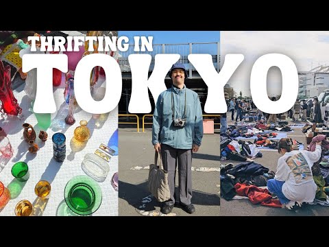 Thrifting in Japan 🇯🇵 Tokyo's Biggest Flea Market, Vintage Shopping Japan, Tokyo City Flea Market