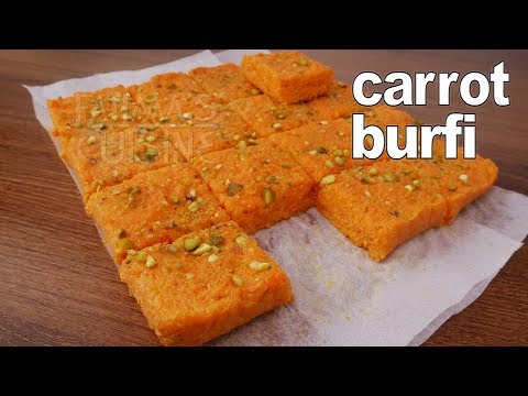 Burfi Recipe with Condensed Milk | Carrot Burfi | Sweets Recipes Easy