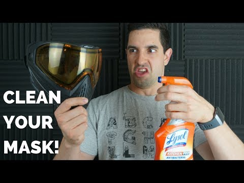 HOW TO CLEAN YOUR PAINTBALL MASK