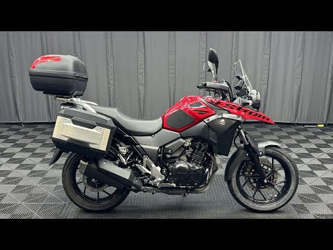 2017年モデル Vストローム250 ダイヤモンドレッドメタリック 9,790km フルパニア グリップヒーター キジマエンジンガード他 カスタム総額12万相当装着 諸費用込49.99万 ケーズバイク