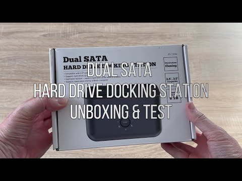 Dual SATA Hard Drive Docking Station - Unboxing & Test