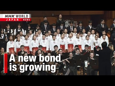 Chinese and Japanese children hold a joint concert in JapanーNHK WORLD-JAPAN NEWS