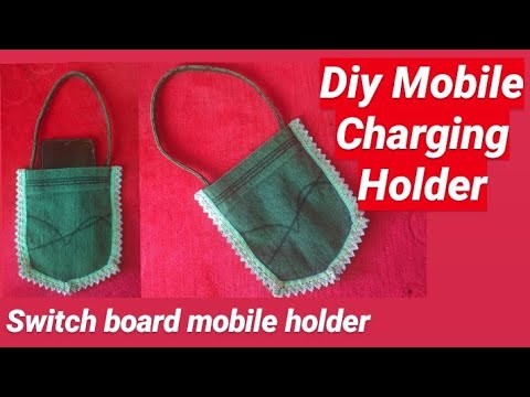 DIY Mobile Charging Holder | Old Jeans Pocket Reuse Idea | Best Way to Charge Your Phone