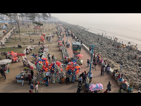 Saturday Morning View New Digha Sea Beach Holidom Ghat Live Update 4th January 2025