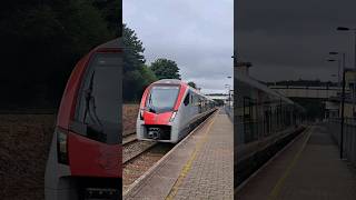 Class 231007 seen at Ystrad Mynach 11/09/23 #railwayplatform #railway #trainspotting #train #station