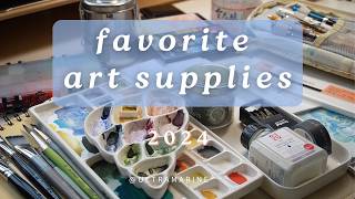 favourite art supplies of 2024 and how I use them🎄30min