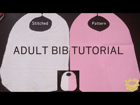 Adult bib tutorial step by step | Adult Clothing Protectors