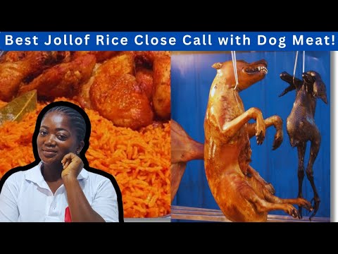 Best Jollof Rice on My Street & My Close Call with Dog Meat!