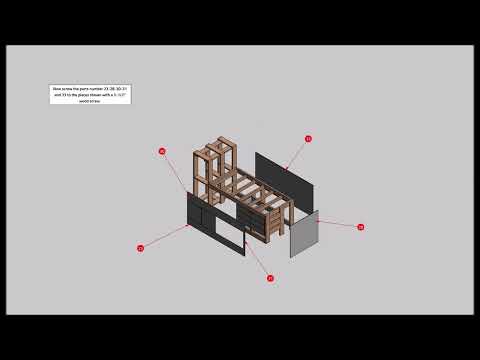 Wooden Bed with Drawers: DIY Woodworking Plans & Animation