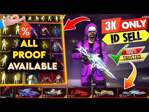 Free Fire id Sell Low Price 😱💸|| FF id SELL 🛒Low Price ma id 🤯💸|| All Evo Max || Trusted id Seller💯✅