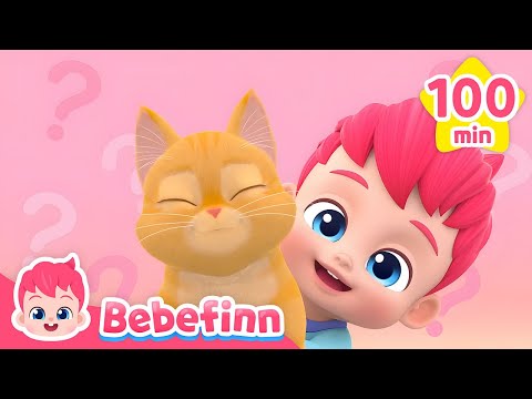 Meow 🐱 The Cat Song and More Bebefinn Nursery Rhymes for Kids