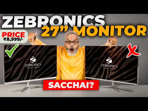 Rs 8,999/- 🔥 Best Zebronics 27 inch Monitor 🔥 Unboxing and Review