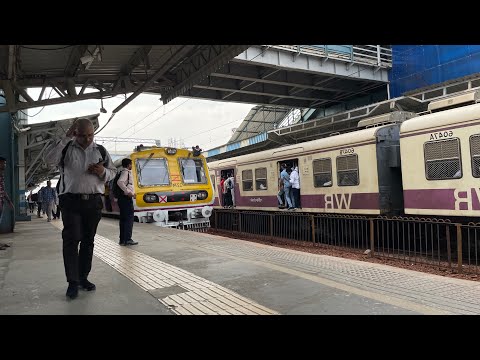 Mumbai Local Train Travelling To Borivali.