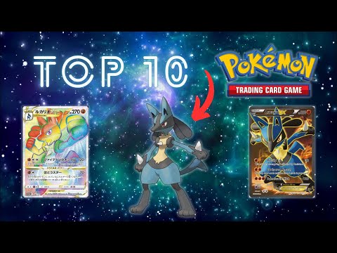 The 10 Most EXPENSIVE Lucario Pokémon Cards 👊 #top10 #pokemon #lucario