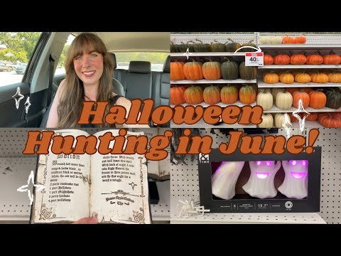 Halloween Hunting in June 🎃 Joann’s, Autumn vlog, Cozy day, Halloween 2024, Fall decor