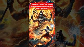 "Shiva vs Vishnu: The Untold Battle of the Divine Powers | Peace Restored" #mahadev #epicbattle