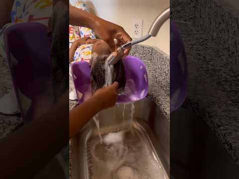 4C / 4B HAIR WASH ROUTINE #4chair #haircareroutine #momvlogger #toddlerhairstyles