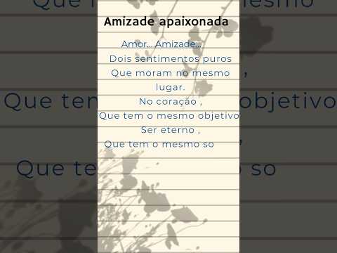 É amor ou  amizade! #frases #mensagem #fyr