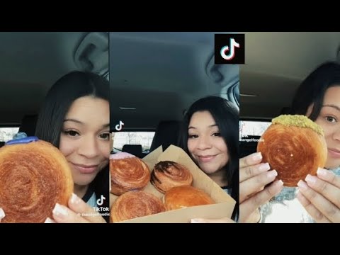 Croissant rolls Asmr mukbang/ compilation 🥐.                    #mukbang #asmr #tiktok #viral