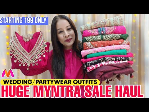 Huge Partywear/WeddingWear Kurti/Kurta Sets/Anarkali/Cord Set Haul Starting 230 Only #haul #trending